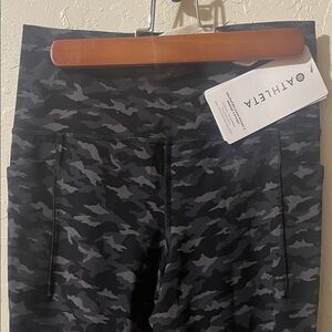 Athleta Black and Gray Camo Leggings